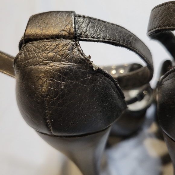 Quipid black studded Gladiator platform heels - Picture 5 of 13